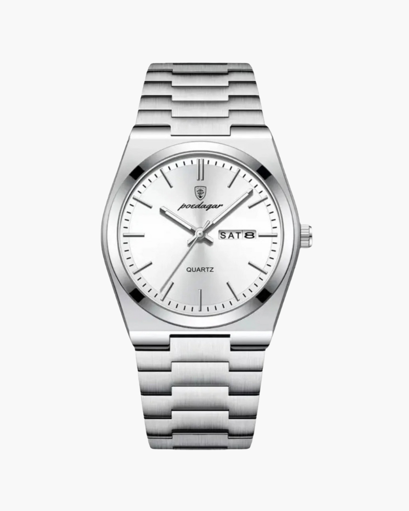 Marinekleurig quartzhorloge