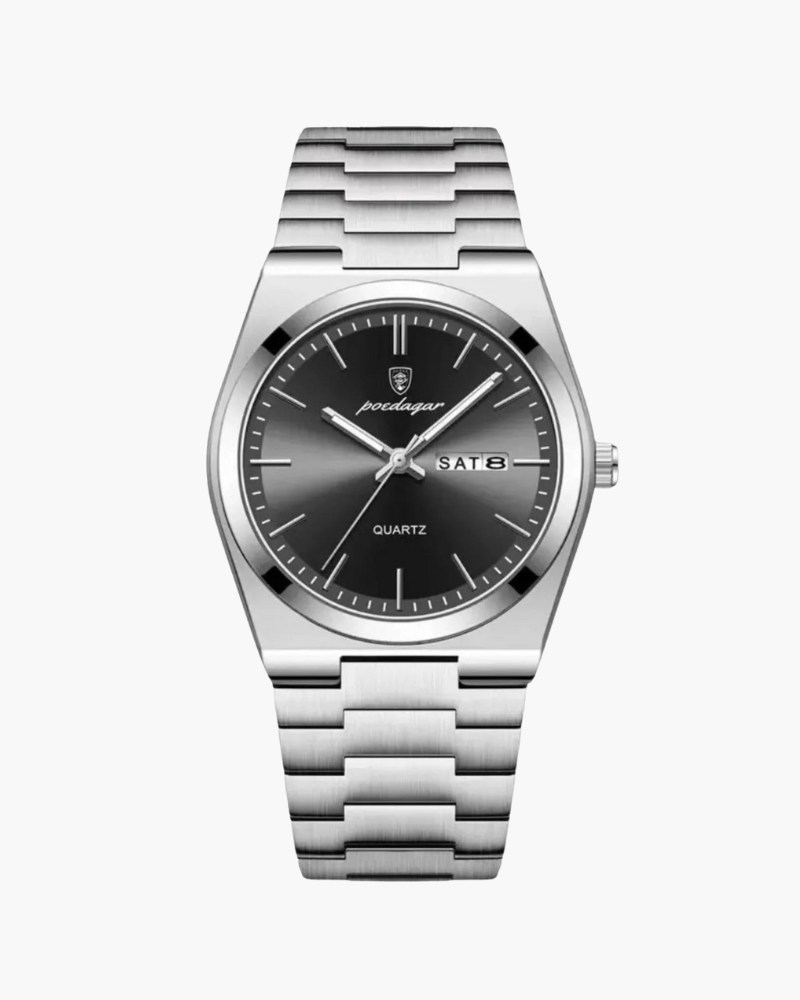 Marinekleurig quartzhorloge