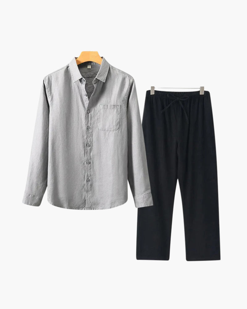 Stivo linnen set met lange mouwen