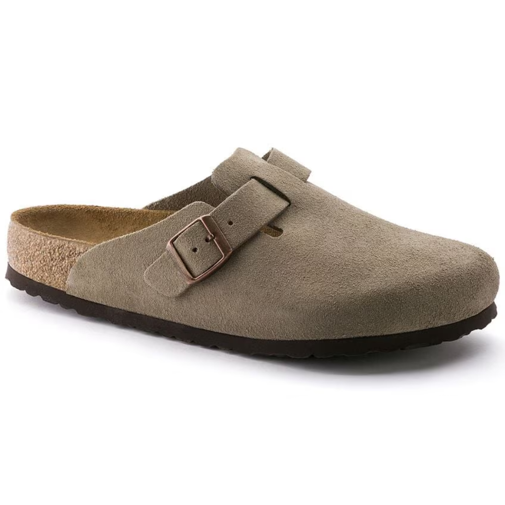 Boston Suede Taupe – Soft Footbed