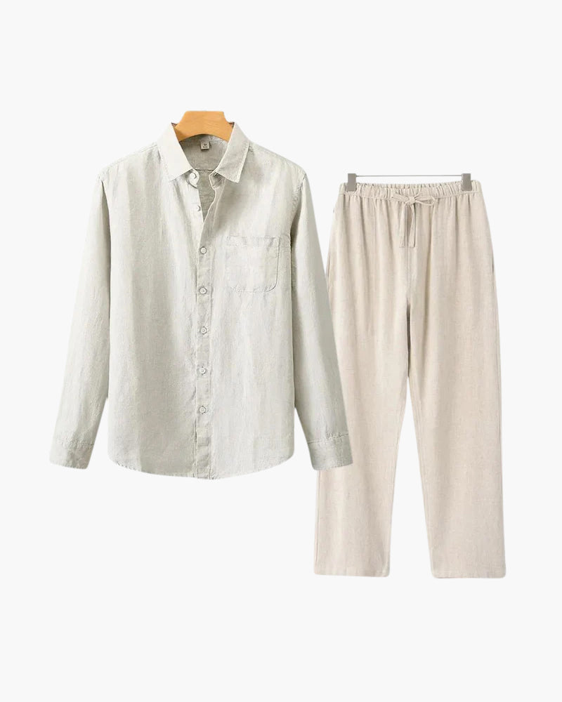 Stivo linnen set met lange mouwen