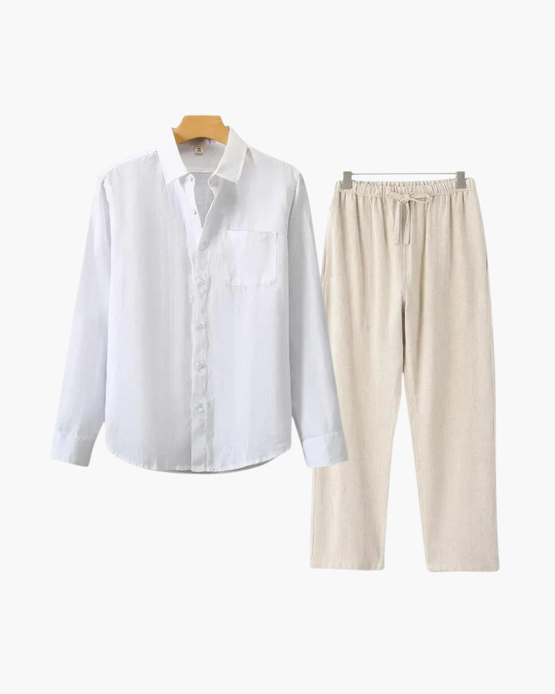 Stivo linnen set met lange mouwen
