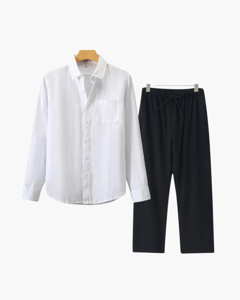 Stivo linnen set met lange mouwen