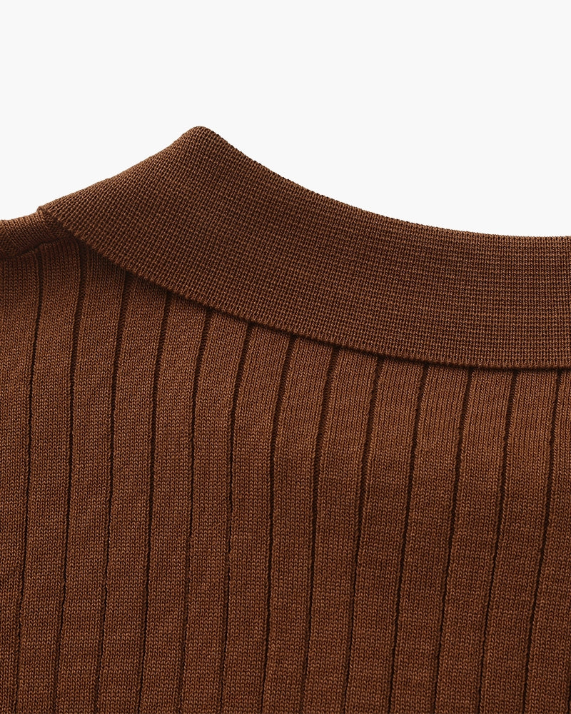 Premium geribd poloshirt