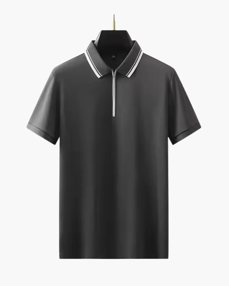 Ridgeway poloshirt met ritssluiting