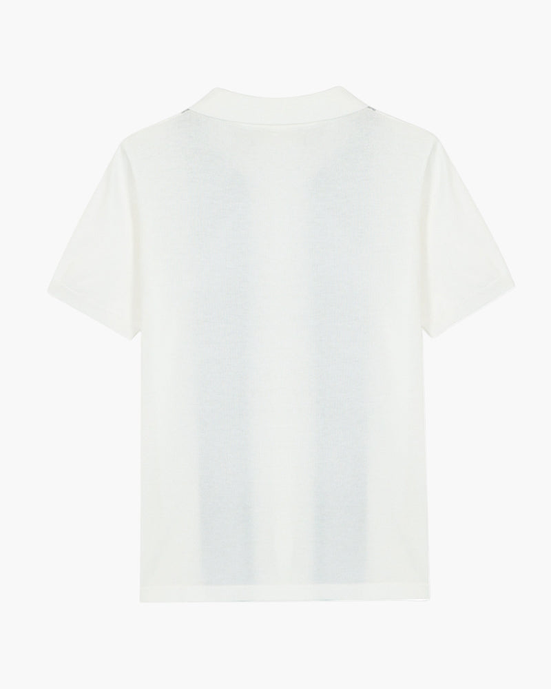 Bradford gebreid poloshirt