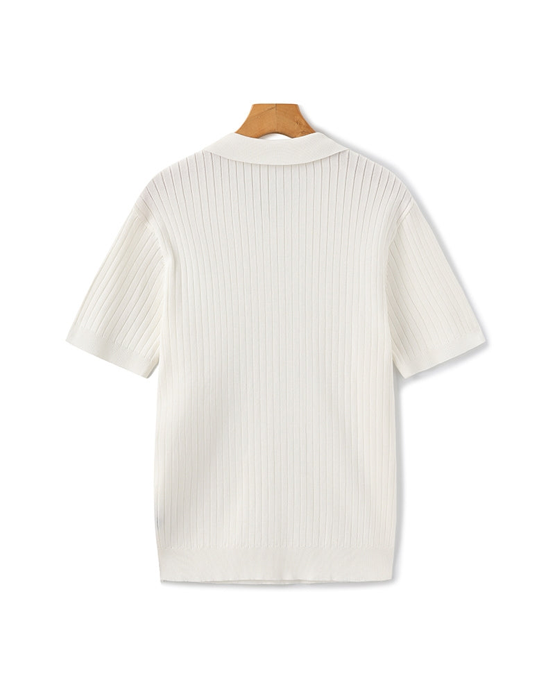 Premium geribd poloshirt