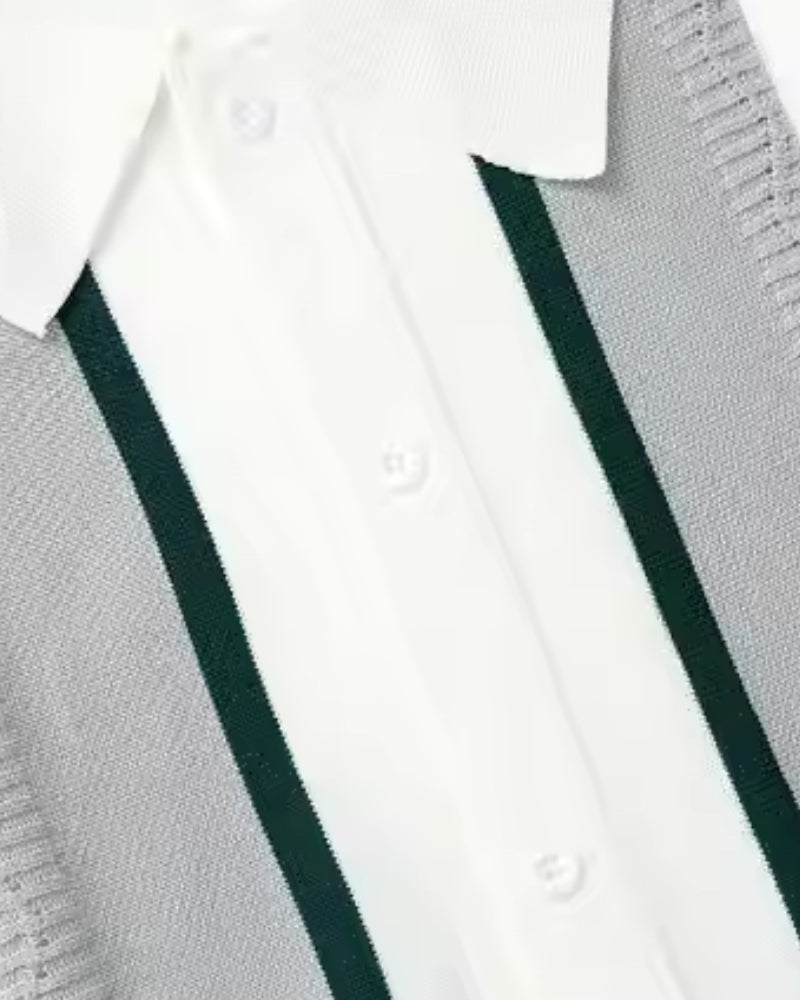 Bradford gebreid poloshirt