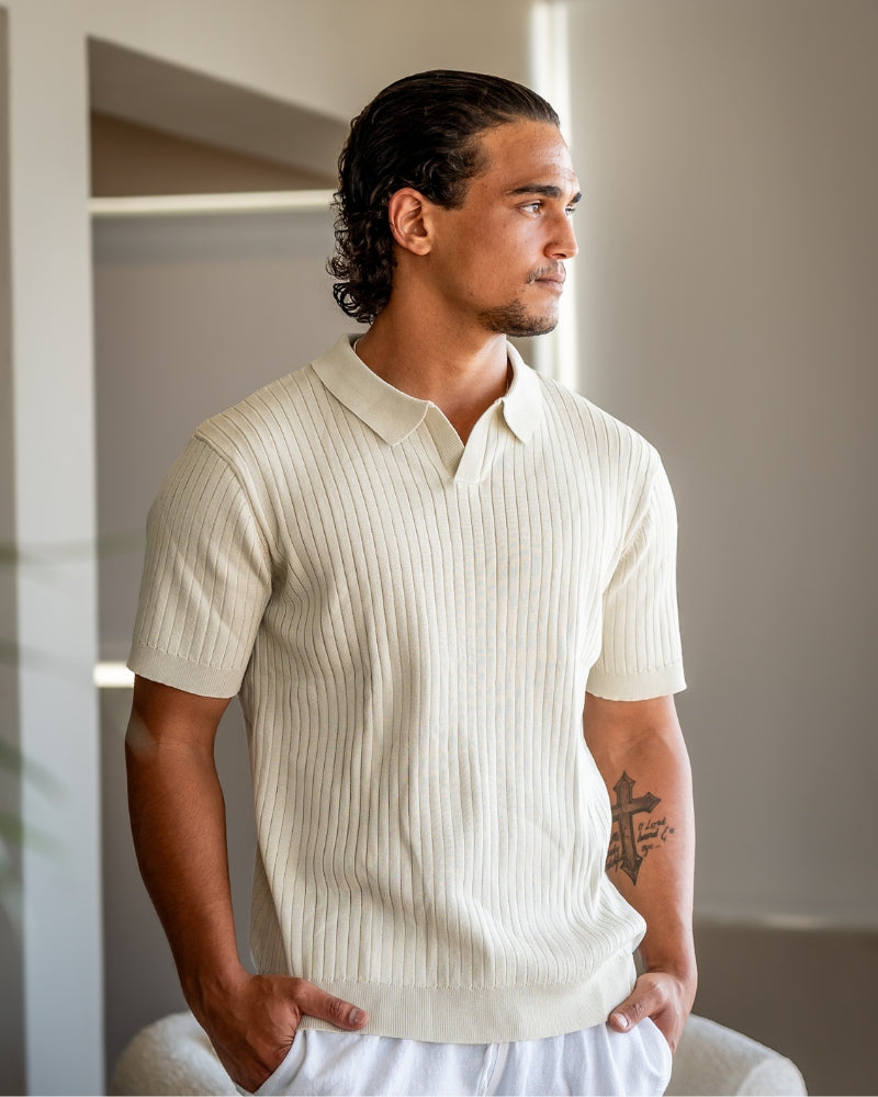 Premium geribd poloshirt