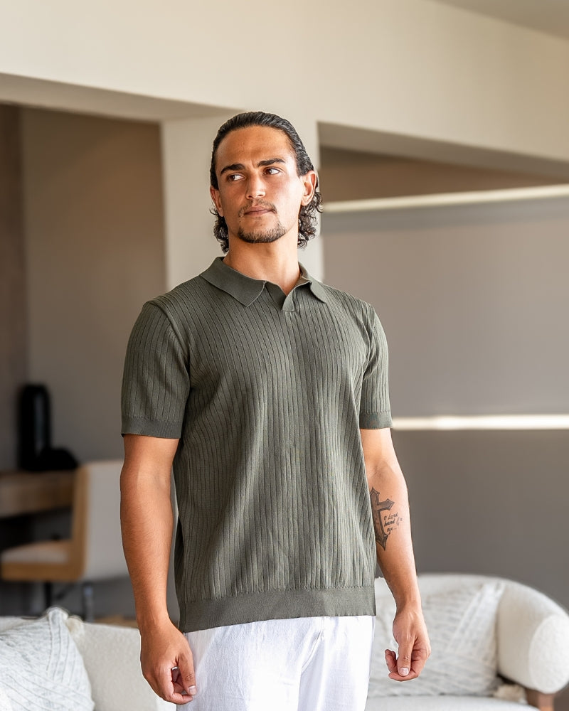Premium geribd poloshirt